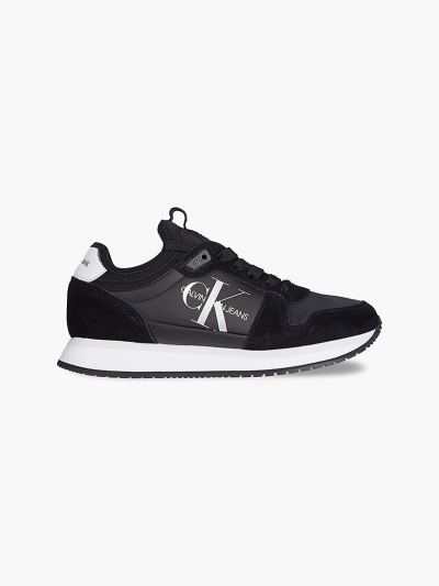 Calvin Klein Cipők HU026322 | Calvin Klein Suede Női Sportcipő Fekete